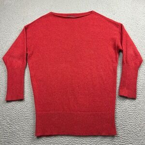 Peruvian Connection Sweater Womens Large Red 100% Royal‎ Alpaca Pullover Knit